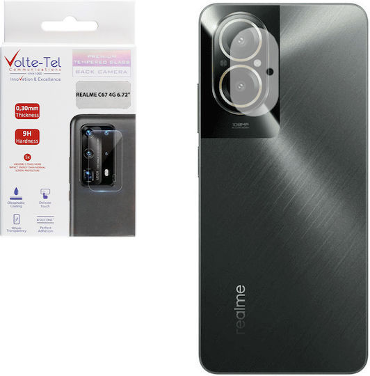 Volte-Tel Camera Protection Tempered Glass Black for the Realme C67