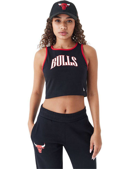 New Era Chicago Bulls Women's Athletic Crop Top Sleeveless Black
