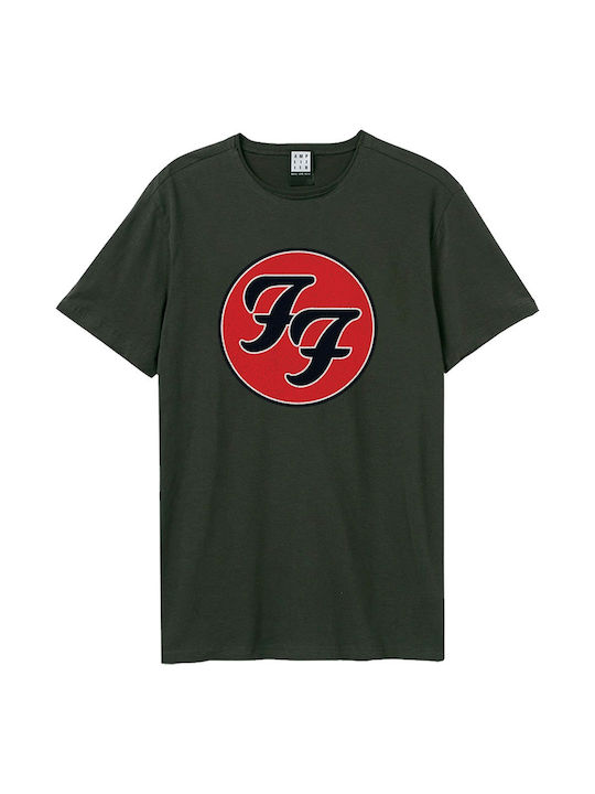 Amplified Foo Fighters T-shirt Γκρι Βαμβακερό