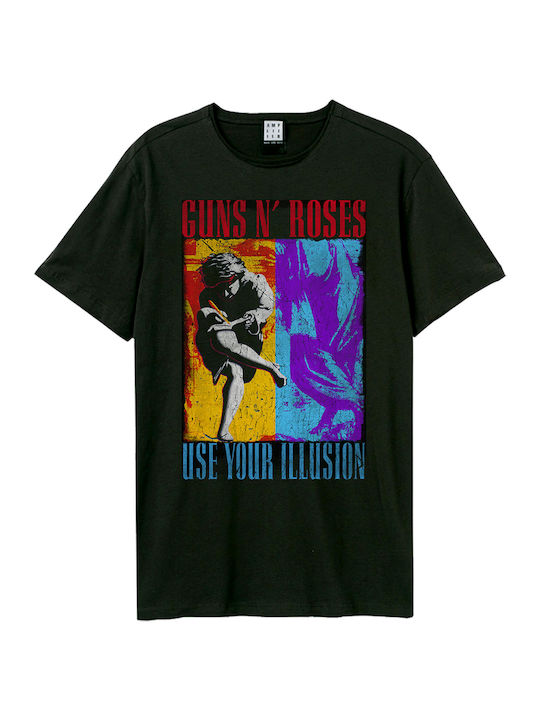 Amplified T-shirt Guns N' Roses Γκρι Βαμβακερό