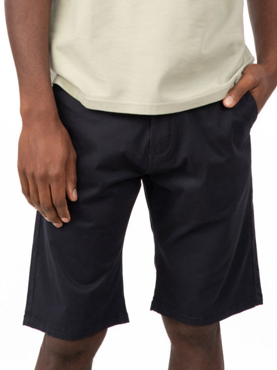 Rebase Ανδρική Βερμούδα Chino Navy Blue