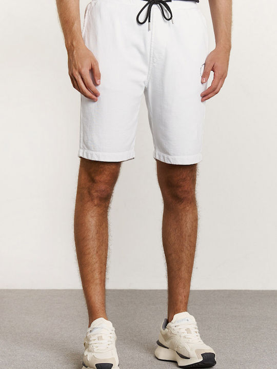 Edward Jeans Men's Athletic Shorts White