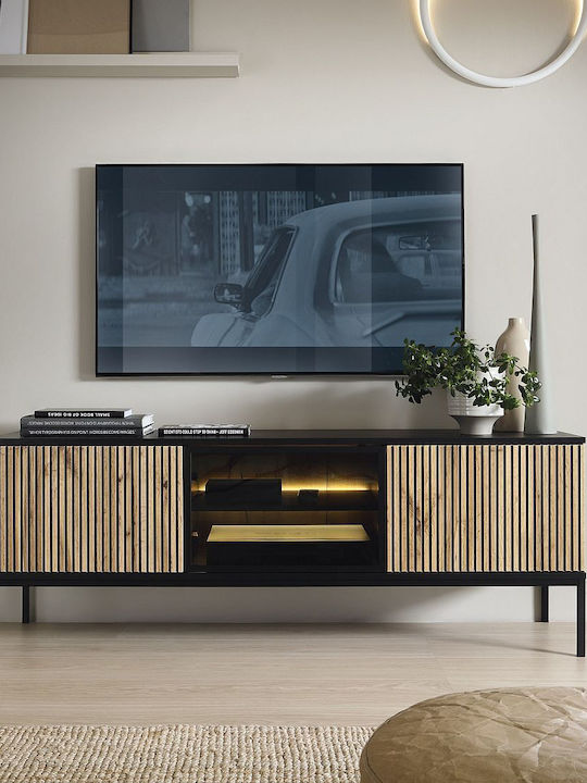 TV-Ständer Sento mit LED-Beleuchtung Anthrazit ...