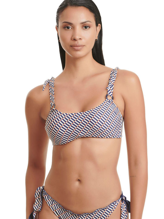 Erka Mare Padded Bikini Bra Beige Striped
