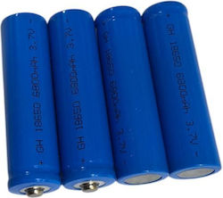 Battery 4pcs Xy 18650 6800mAh 3.7V Btr-03 Blue