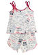 Baby Train Kids Pyjamas White