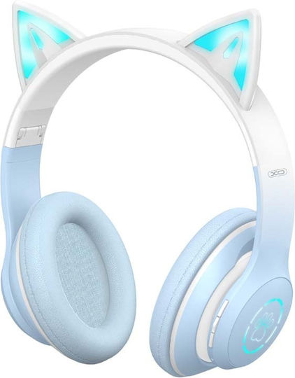 XO Bluetooth Wireless On Ear Headphones with 6.5 hours of Operation Blue