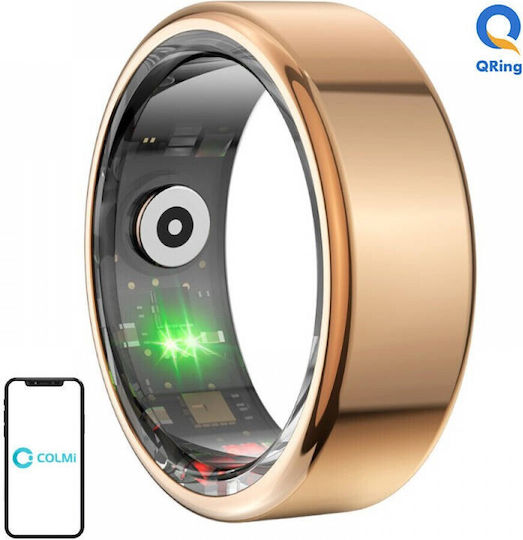 Colmi R02 Smart Ring (Size 11 - 20.6mm) 20.6mm with Heart Rate Monitor Gold