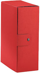 Esselte Fiber Button File Box 12cm C3216 Red