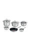 Tefal Set de vase de gătit din oțel inoxidabil cu strat antiaderent G732SA55 10buc