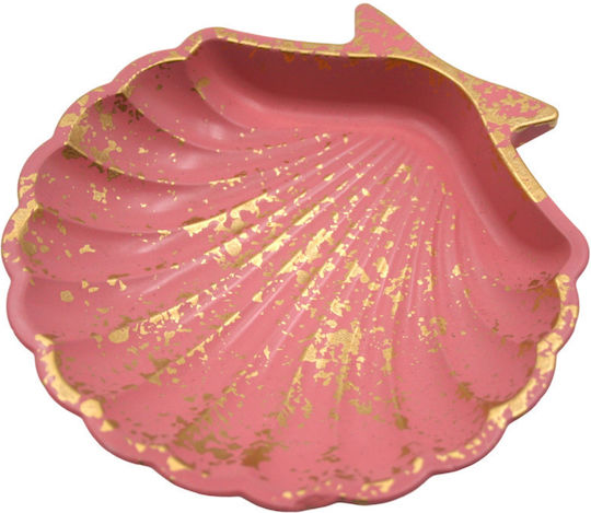 Keramikmuschel Hochzeitsgeschenk in Altrosa 10cm M3006s