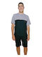 Herren Baumwoll-Pyjama-Set 3-teilig Odyssey S24-py-2813 245 - Cypress