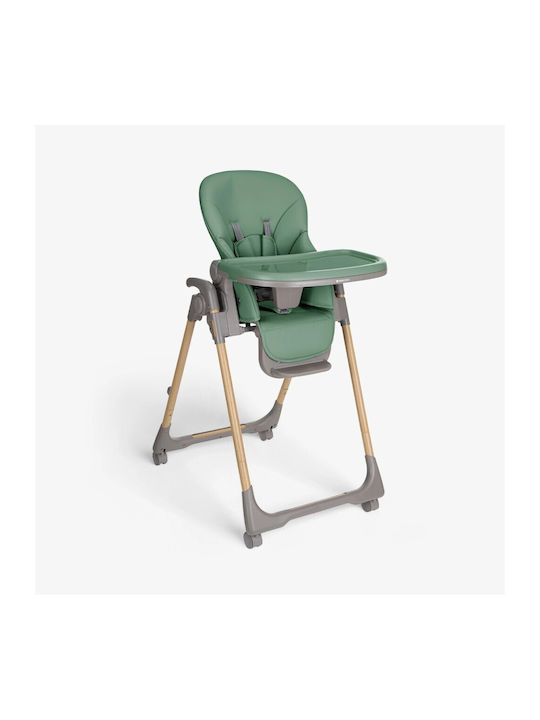 Kikka Boo Olive Foldable Baby Highchair With Ad...
