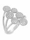 Xryseio Damen Ring mit Zirkonia aus Silber
