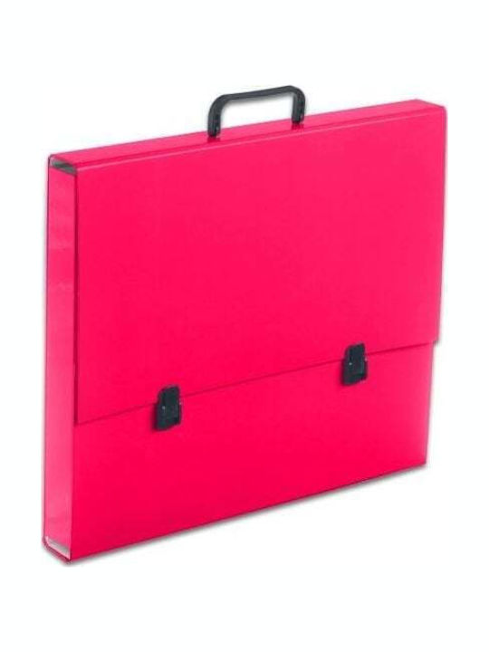Briefcase Tadeo Trading Handle Penmate A3 Narrow Raspberry Pink Tadeo Trading Targi