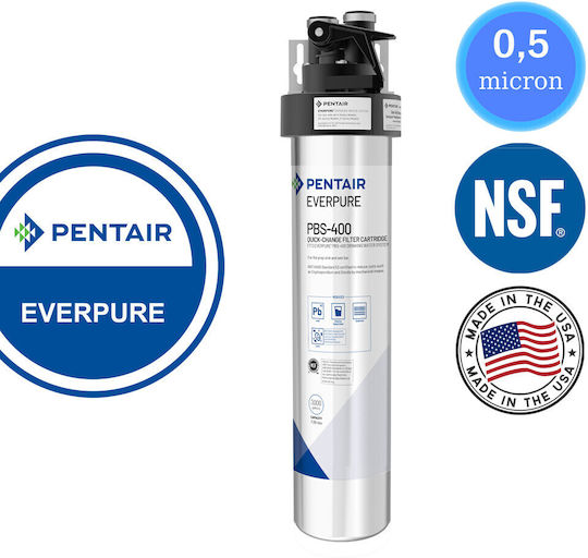 Pentair QL3B Wasserfiltrationssystem Unter der Spüle mit Ersatzfilter Pentair Everpure PBS-400 0,5μm 57-0011