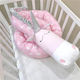 Rythmos Unicorn Crib Bumpers Snake Inside Pink 10x250cm
