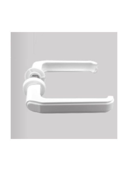 Ifestos White Aluminum Iron Gate Handles