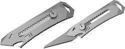 NiteCore Titanium Utility Pocket Knife Silver with Case