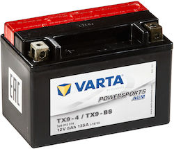 Varta Powersports Baterie Motocicleta YTX9-BS 135A cu Capacitatea 8Ah Varta Powersports Baterie Motocicleta YTX9-BS 135A cu Capacitatea 8Ah