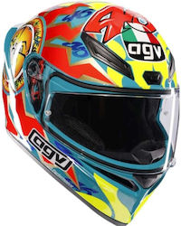 AGV K1 S Rossi Mugello 1999 Soleluna 2018 Cască de motocicletă Față întreagă ECE 22.06 1500gr