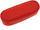 Polo Fabric Red Pencil Case with 1 Compartment