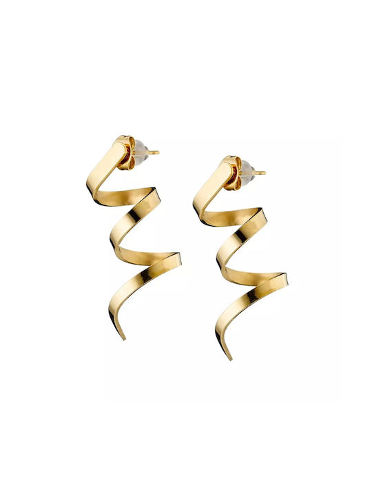 Oxzen Earrings made of Steel Gold Plated