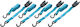 Compass Car Luggage Strap with Ratchet Blue 350x350cm 4pcs