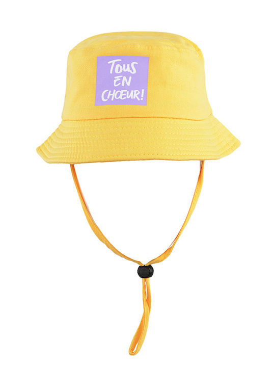 Brims and Trims Παιδικό Καπέλο Bucket Υφασμάτινο Κίτρινο