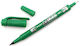 Marker indelebil dublu verde Pilot 4902505169632