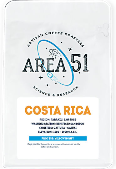Area 51 Coffee Roasters Espresso Coffee Costa Rica Whole Beans 250gr