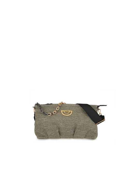 Christina Malle Fluffy Straw Damen Tasche Schulter Khaki