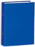 A4 2-Ring PP Fancy Clipboard Open Blue Skag 5201303225465bl