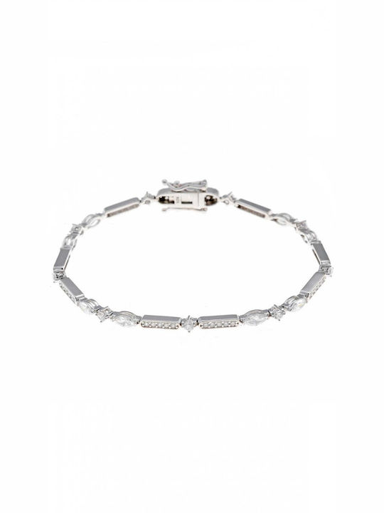 Salvatore Plata Bracelet Riviera made of Silver with Zircon