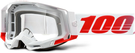 100% Μάσκα Μοτοσυκλέτας Racecraft2 St-Kith-Clear