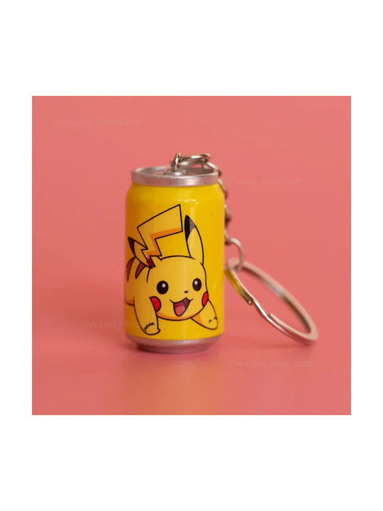 Pokemon Keychain Pikachu Soda Can Design