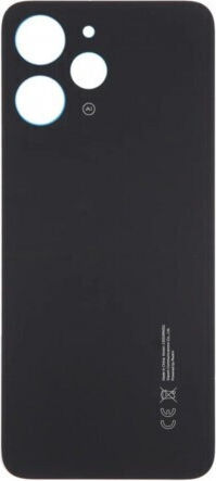 Battery Cover Batterycover+camera Lens Black for Redmi 12 4G / Redmi 12 5G