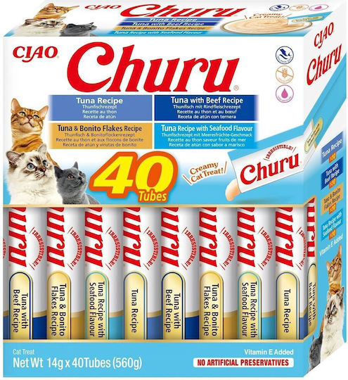 Inaba Churu Variety Box Tuna Cat Treats 40 X 14g