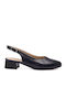 Pumps mit Riemchen & flacher Absatz Blau