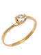 Silverline Single Stone from Gold Plated Silver