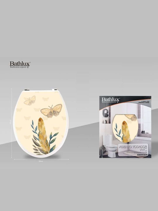 Bathlux Καπάκι Λεκάνης Πλαστικό 44x36cm Πολύχρωμο