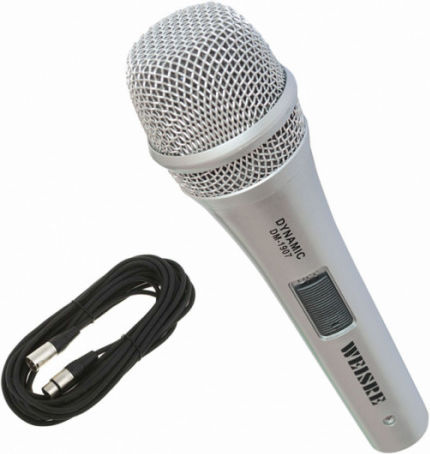 Wired Karaoke Microphone DM-1907 Silver