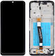 Екран Lcd+touch със Сензорен Механизъм и Рамка за Samsung Galaxy A22 5G (Черен)