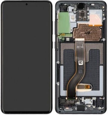 Οθόνη Lcd+touch με Μηχανισμό Αφής και Πλαίσιο για Samsung Galaxy S20 Plus. (Μαύρο)