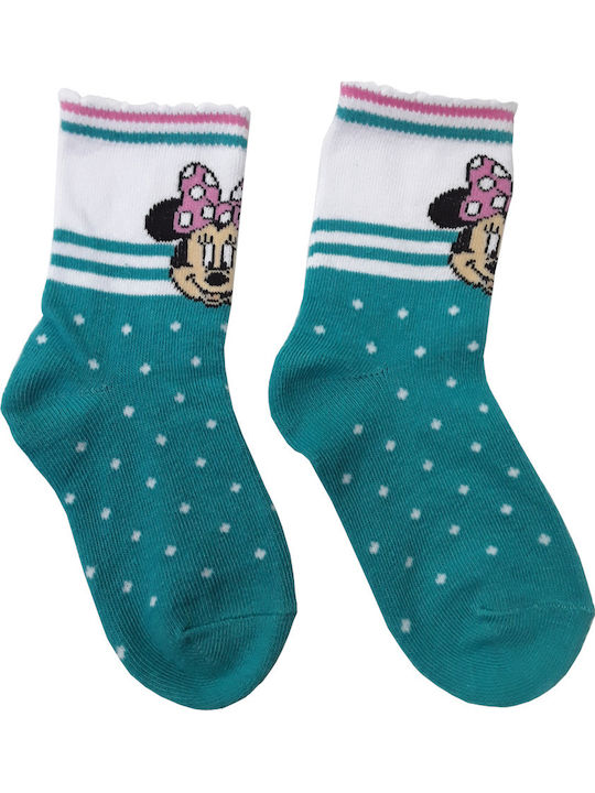 Disney Παιδικές Κάλτσες Minnie Turquoise