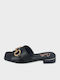 Women's Flat Sandals in Black Color