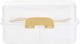 Day Plastic Food Container Fork Transparent-Yellow 18 5×14 5x9cm 77913 Sch77913y