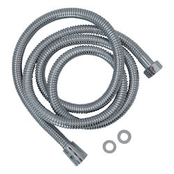 Metallic Shower Hose Silver