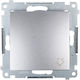 Kontakt-Simon Wall Switch Without Frame Silver