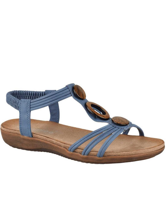 Amarpies Women's Flat Sandals Anatomic in Blue Color